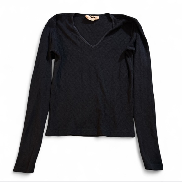 SmartWool Woman’s Black Superfine Merino Wool long sleeve V-neck Top breathable - Picture 11 of 11